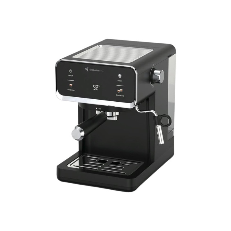 اسپرسوساز خانگی مباشی مدل ME-ECM2117، نیمه اتوماتیک با مصرف پودر قهوه، فشار بخار 19 بار، مخزن آب 1000 میلیلیتر، مناسب تهیه کافه لاته، دارای 1 نازل قهوه و تنظیم میزان بخاردهی